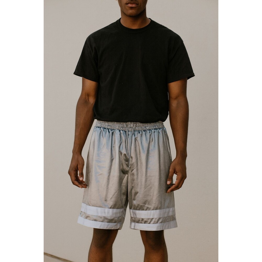 Nike Vintage Super Rare Basketball Dazzle Shorts Reversible Shiny M